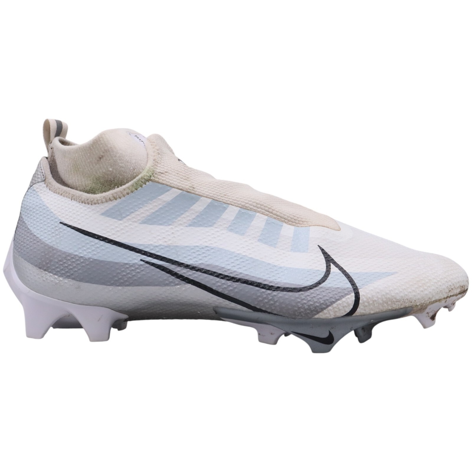 Nike Vapor Edge Pro 360 Size 14 White Metallic Silver Football Cleats Dq3670-102